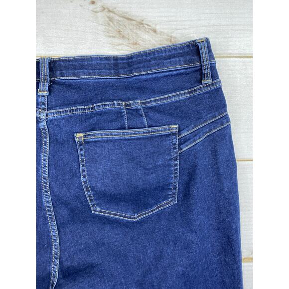 Bold Elements Jeans Women 20W Dark Wash Curvy Skinny Tummy Control Waistband NWT - Picture 9 of 10
